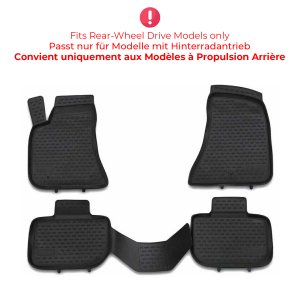 Dodge Charger Floor Mats - Omac - Rubber TPE 4 Pcs - Black - '11-'21